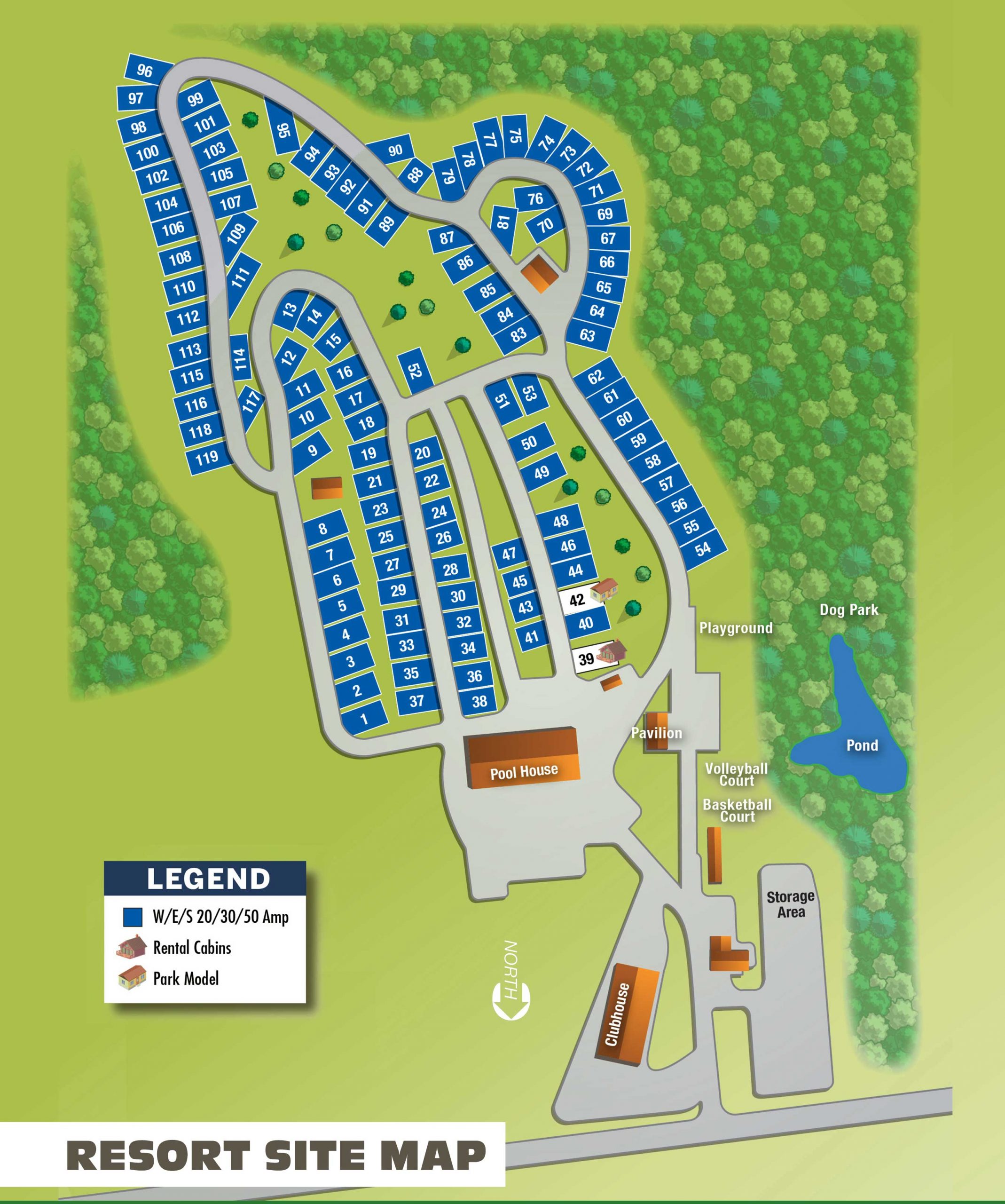 Indian Lake Campground Map Indian Lake Resort - Venture Out Resorts