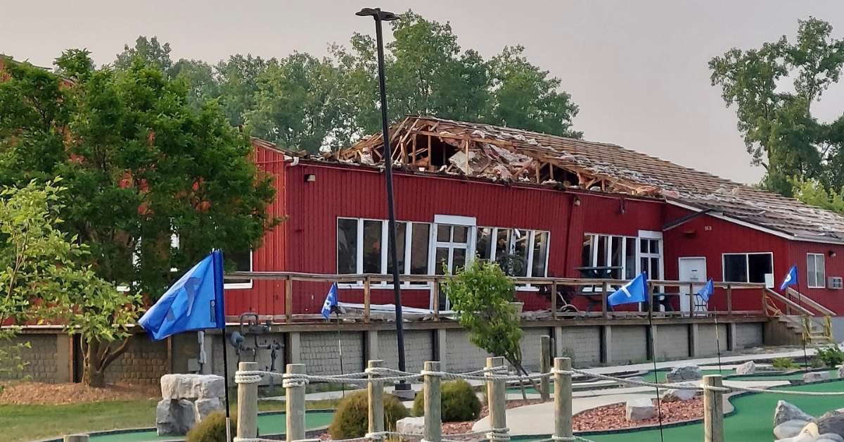 Roof Damage at Arrowhead Lakes